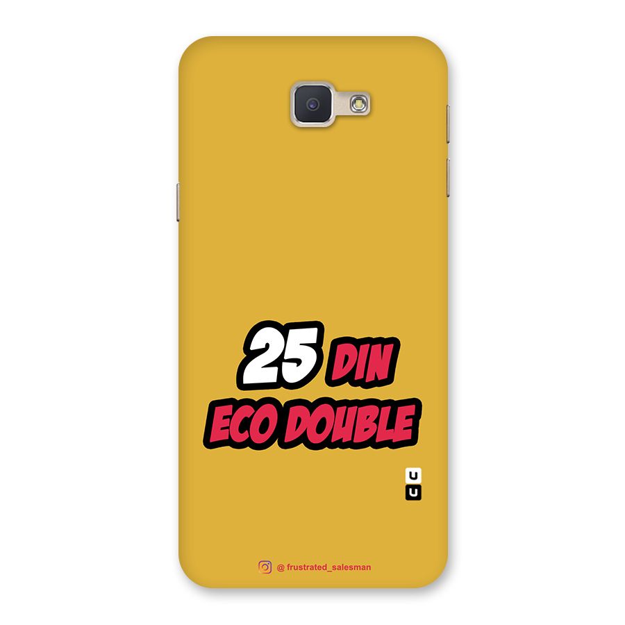 25 Din Eco Double Mustard Yellow Back Case for Galaxy J5 Prime