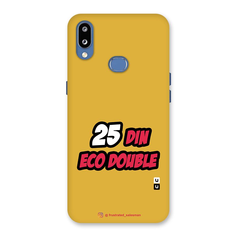 25 Din Eco Double Mustard Yellow Back Case for Galaxy M01s