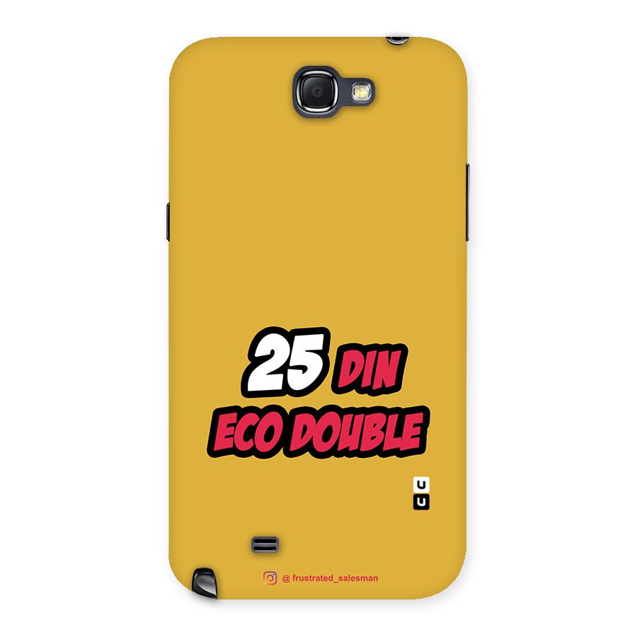 25 Din Eco Double Mustard Yellow Back Case for Galaxy Note 2