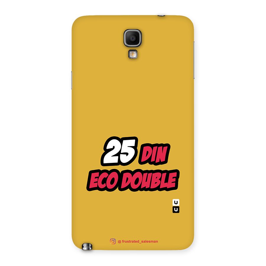 25 Din Eco Double Mustard Yellow Back Case for Galaxy Note 3 Neo