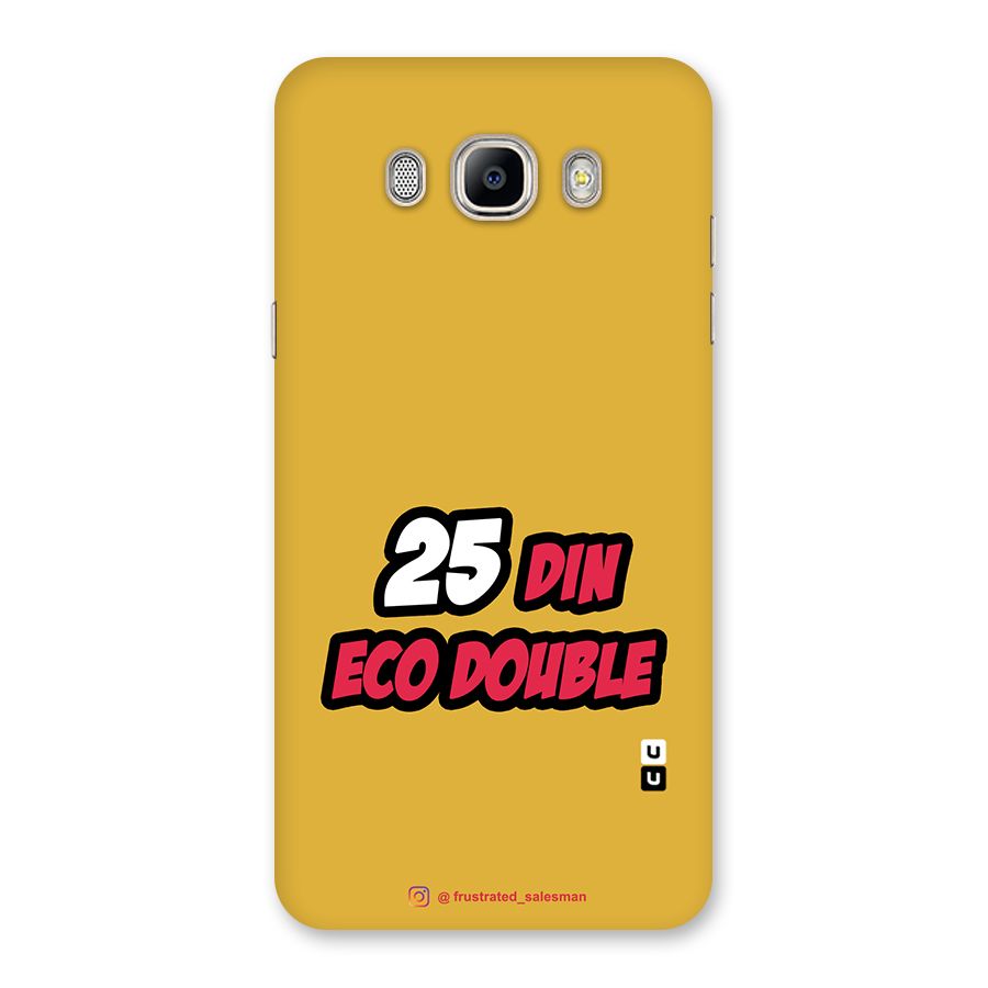 25 Din Eco Double Mustard Yellow Back Case for Galaxy On8
