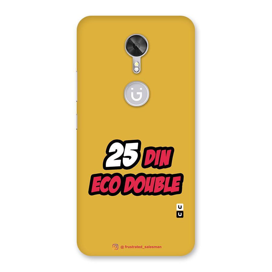 25 Din Eco Double Mustard Yellow Back Case for Gionee A1