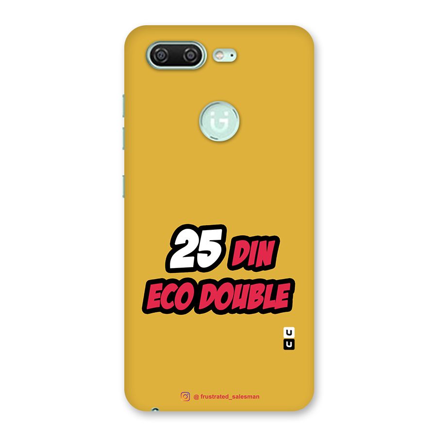 25 Din Eco Double Mustard Yellow Back Case for Gionee S10