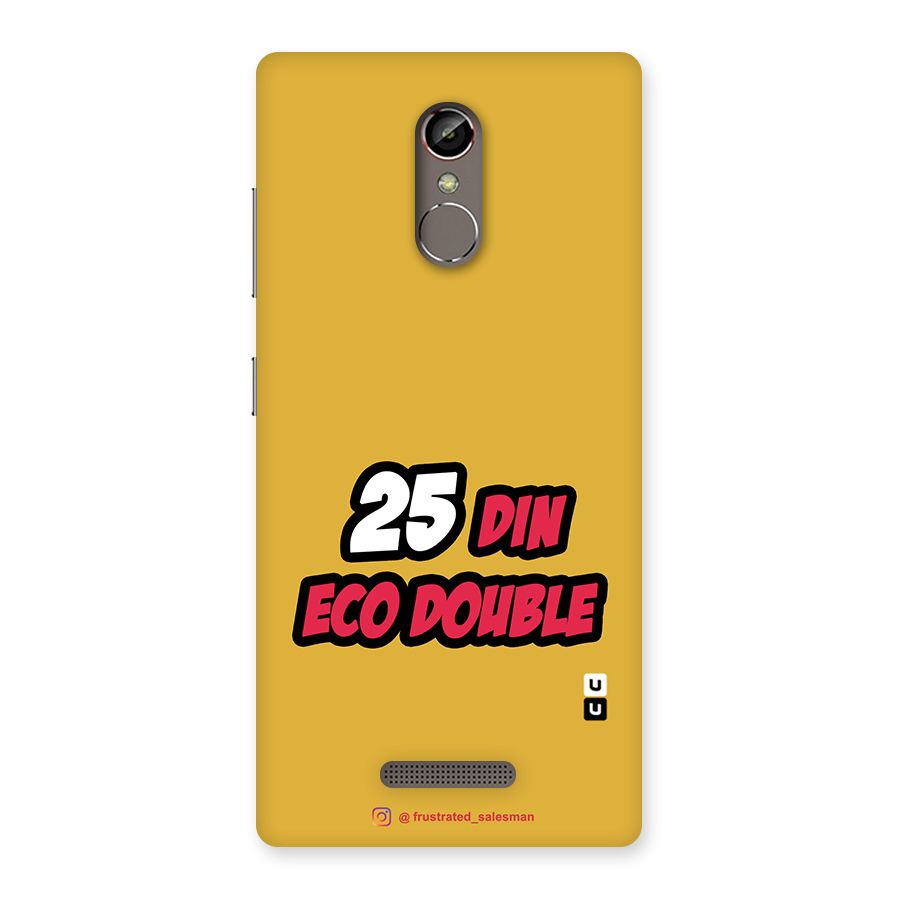 25 Din Eco Double Mustard Yellow Back Case for Gionee S6s