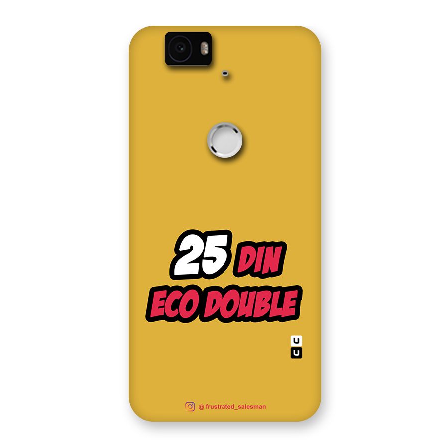 25 Din Eco Double Mustard Yellow Back Case for Google Nexus-6P