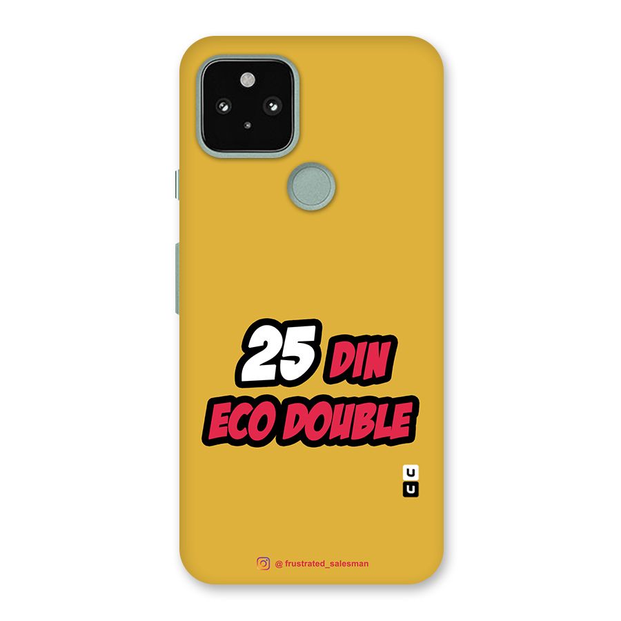 25 Din Eco Double Mustard Yellow Back Case for Google Pixel 5