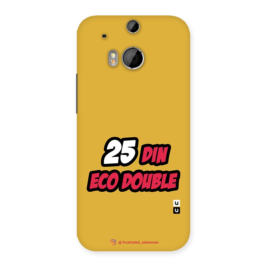 25 Din Eco Double Mustard Yellow Back Case for HTC One M8