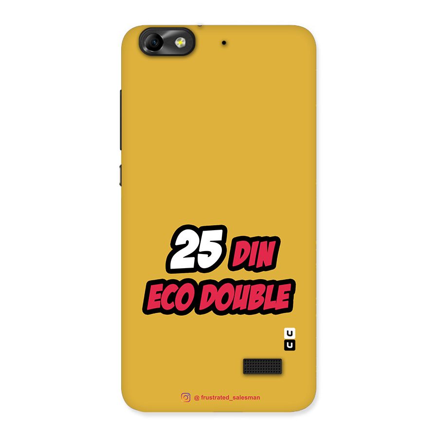 25 Din Eco Double Mustard Yellow Back Case for Honor 4C
