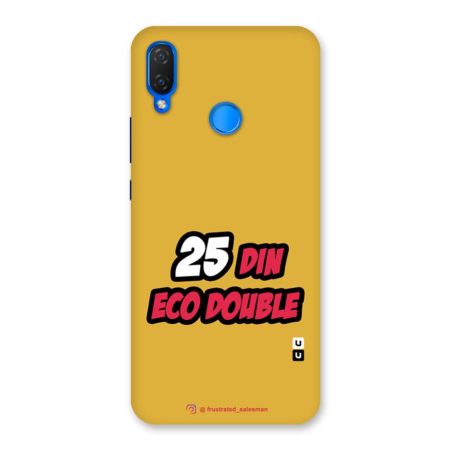 25 Din Eco Double Mustard Yellow Back Case for Huawei P Smart+