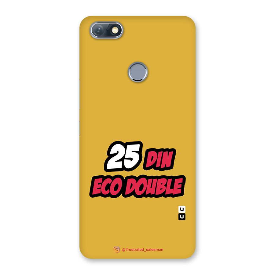 25 Din Eco Double Mustard Yellow Back Case for Infinix Note 5