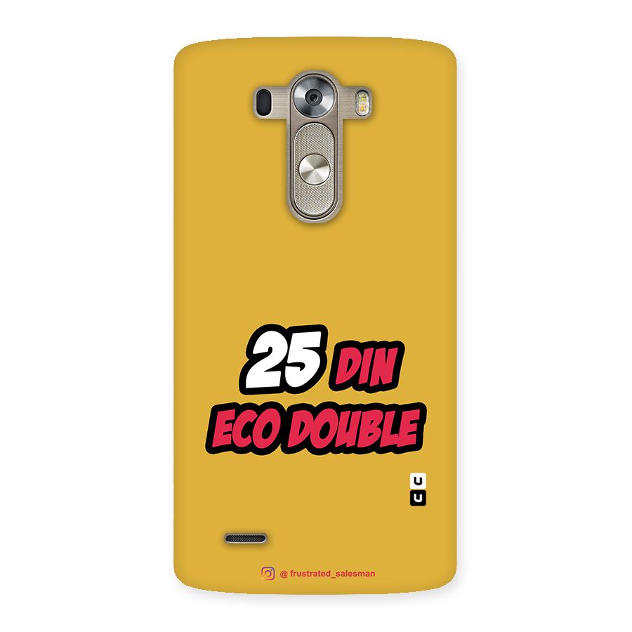 25 Din Eco Double Mustard Yellow Back Case for LG G3
