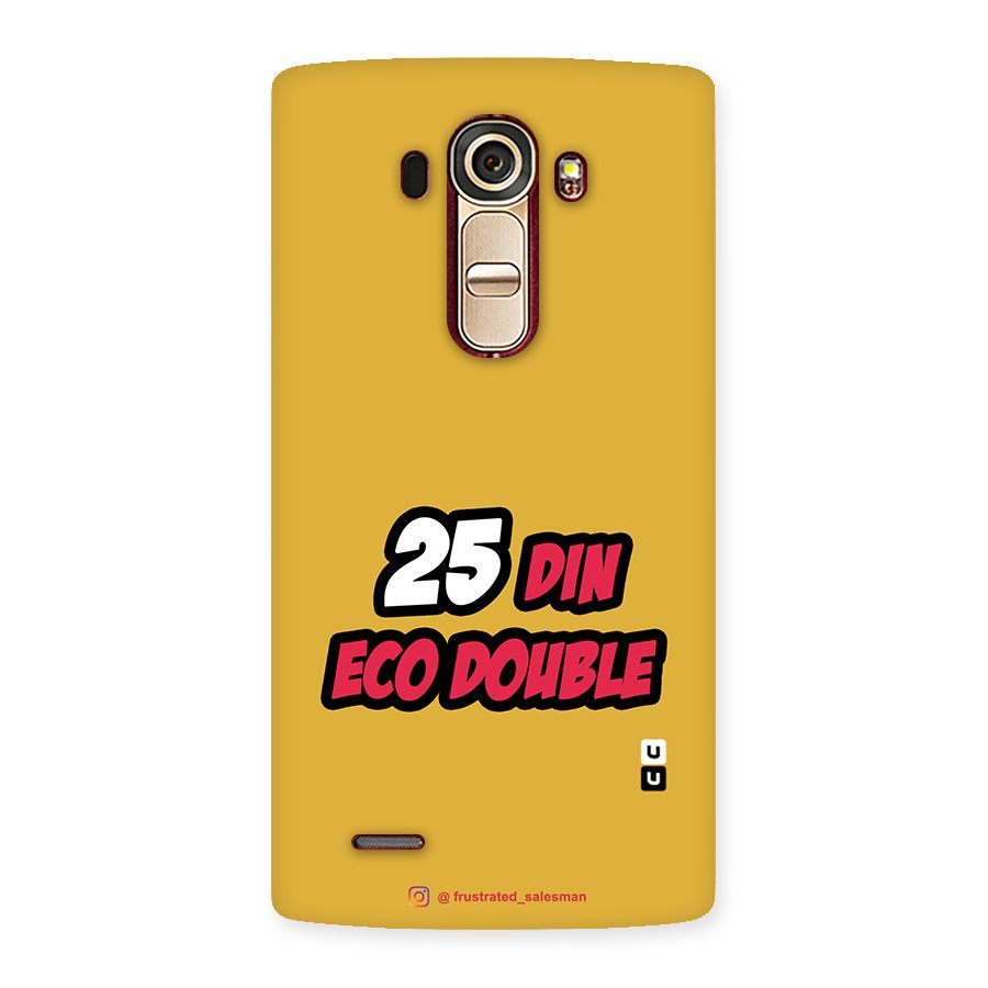 25 Din Eco Double Mustard Yellow Back Case for LG G4