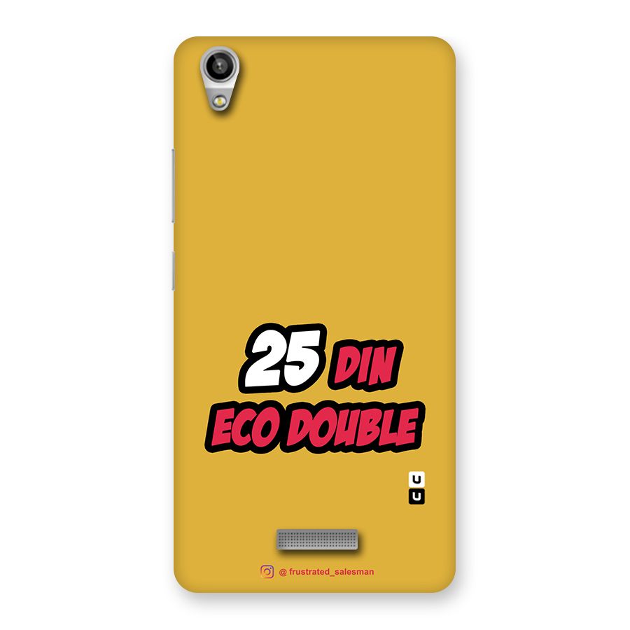 25 Din Eco Double Mustard Yellow Back Case for Lava-Pixel-V1