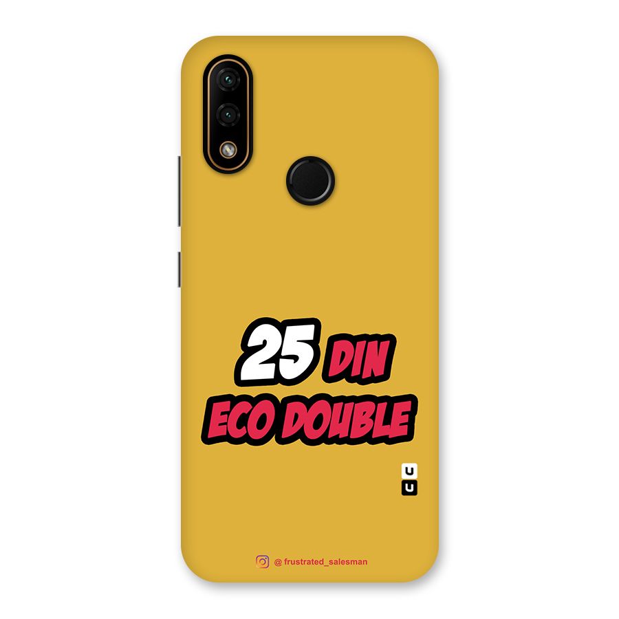 25 Din Eco Double Mustard Yellow Back Case for Lenovo A6 Note