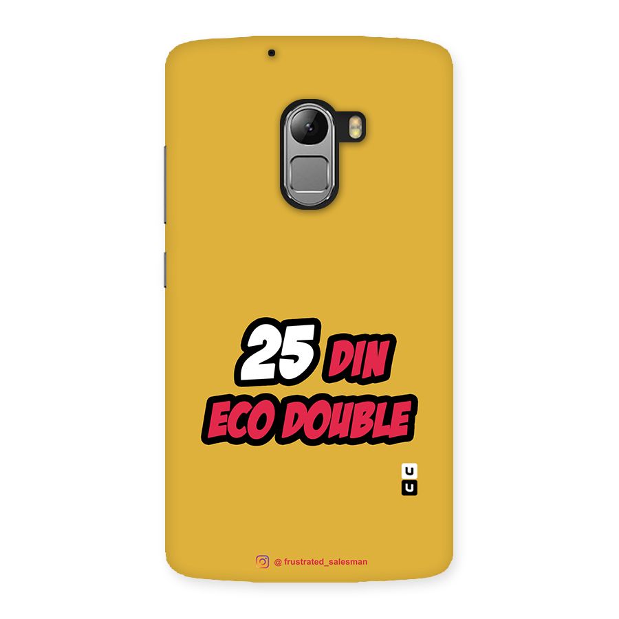 25 Din Eco Double Mustard Yellow Back Case for Lenovo K4 Note