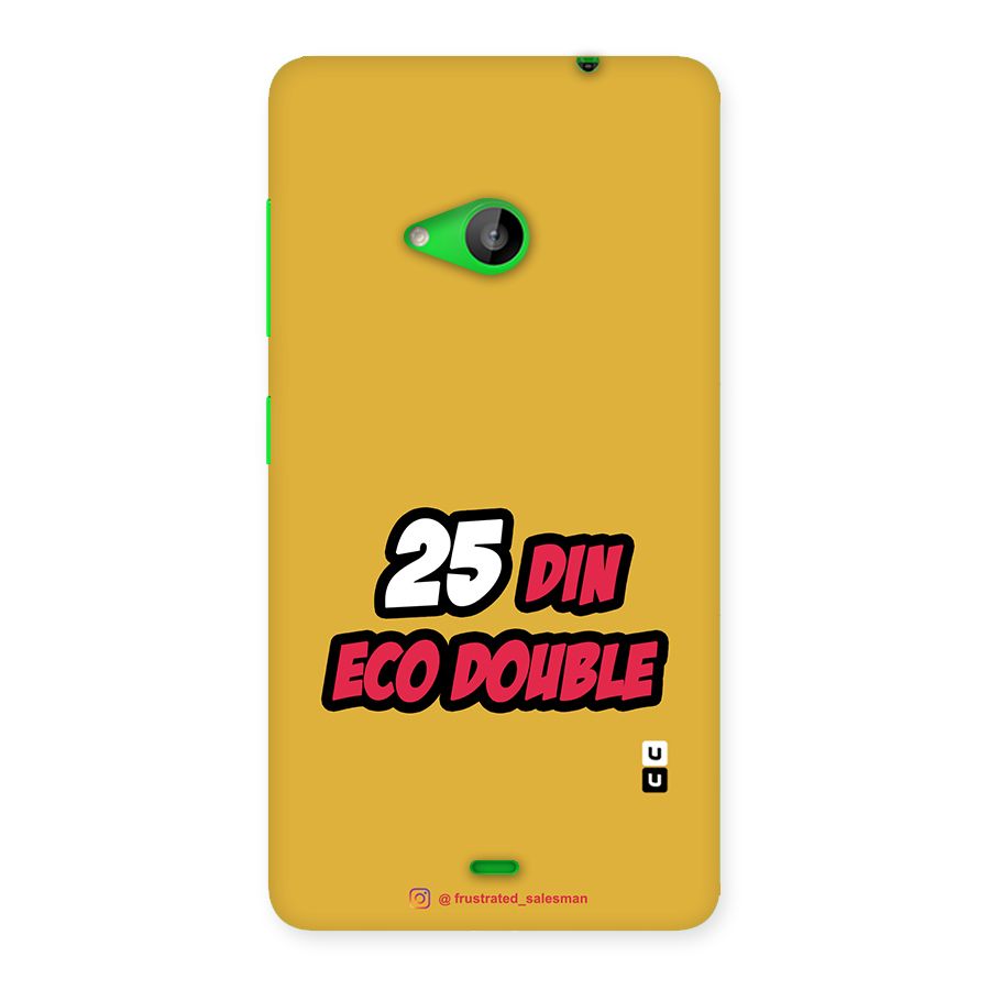 25 Din Eco Double Mustard Yellow Back Case for Lumia 535