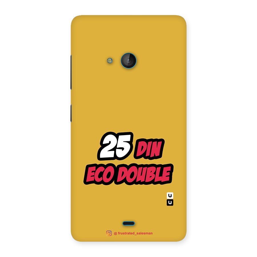 25 Din Eco Double Mustard Yellow Back Case for Lumia 540