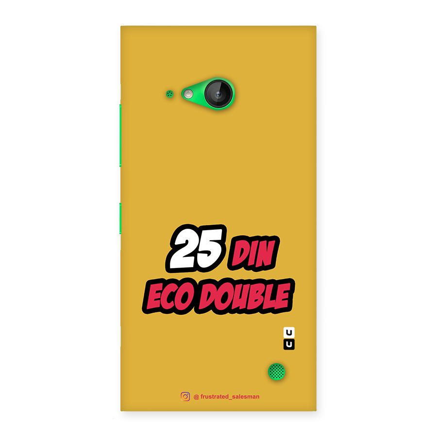25 Din Eco Double Mustard Yellow Back Case for Lumia 730