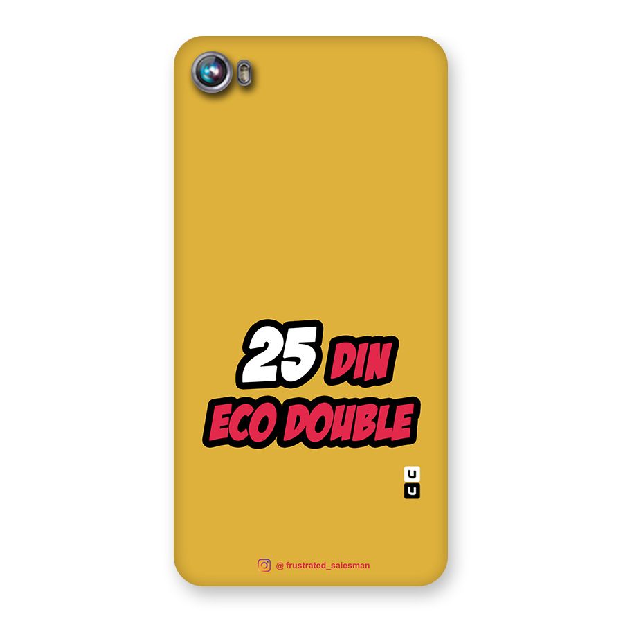 25 Din Eco Double Mustard Yellow Back Case for Micromax Canvas Fire 4 A107