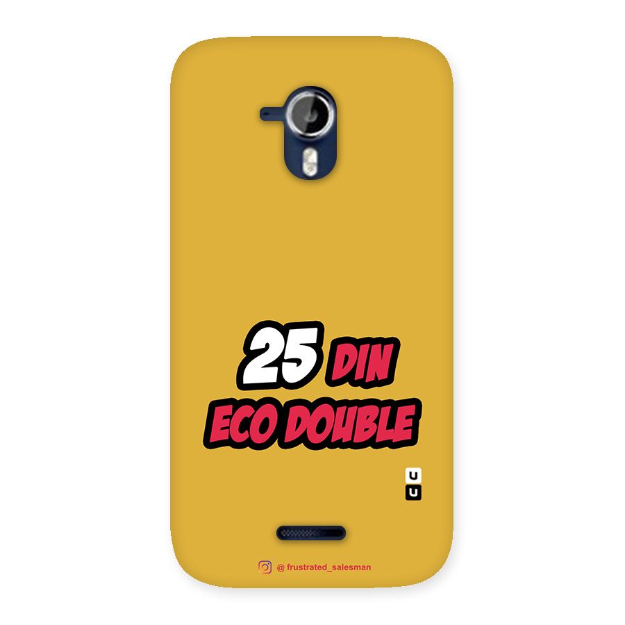 25 Din Eco Double Mustard Yellow Back Case for Micromax Canvas Magnus A117