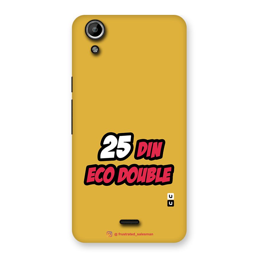 25 Din Eco Double Mustard Yellow Back Case for Micromax Canvas Selfie Lens Q345