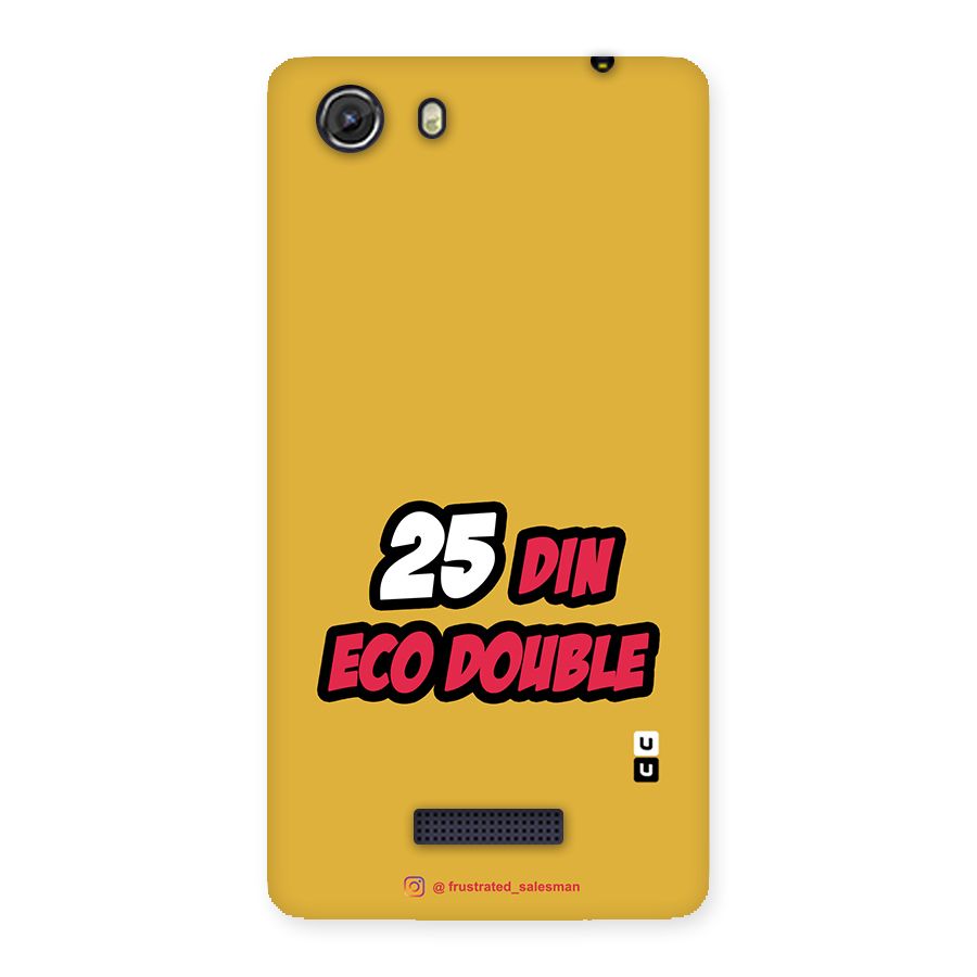 25 Din Eco Double Mustard Yellow Back Case for Micromax Unite 3