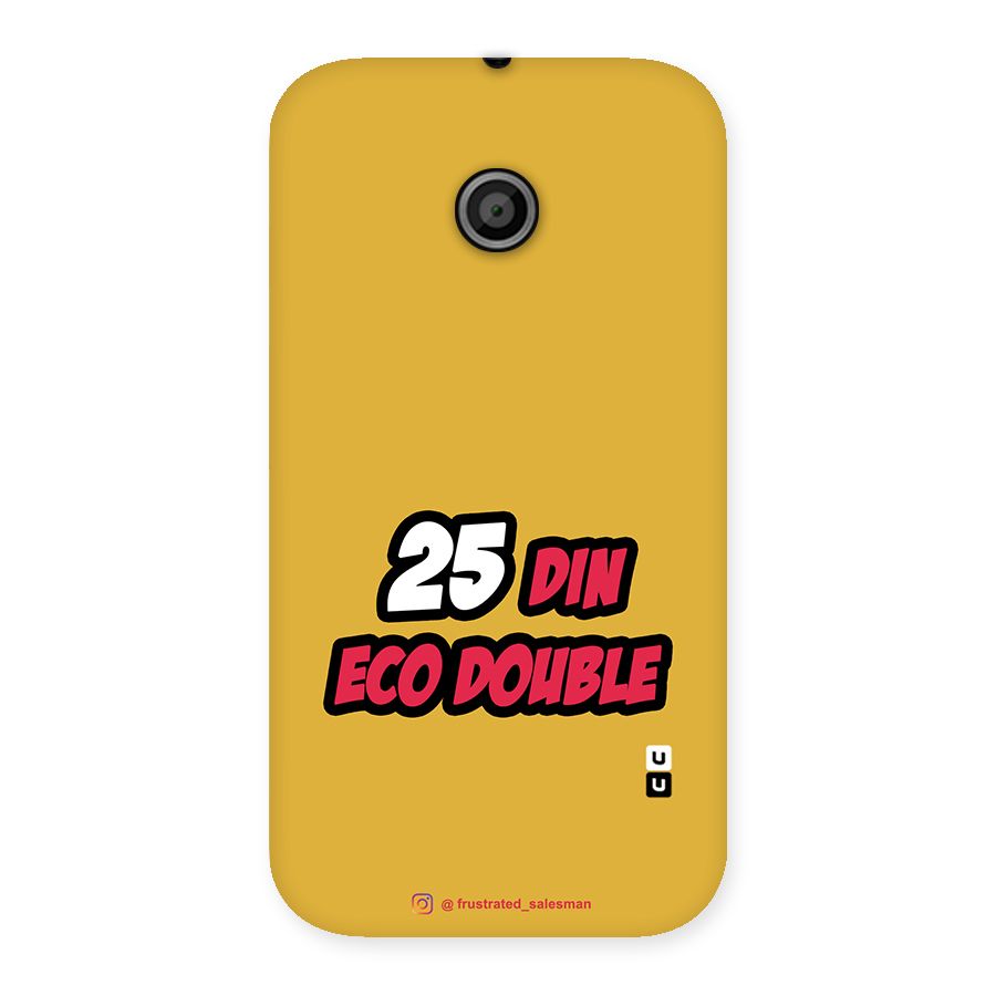 25 Din Eco Double Mustard Yellow Back Case for Moto E