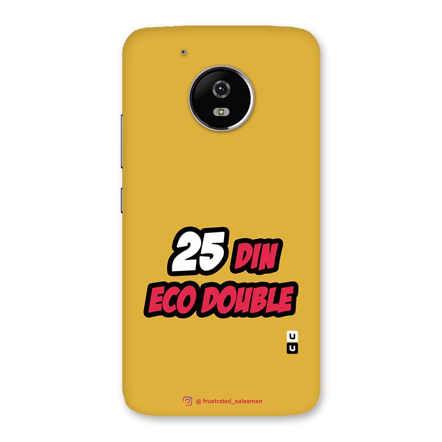 25 Din Eco Double Mustard Yellow Back Case for Moto G5