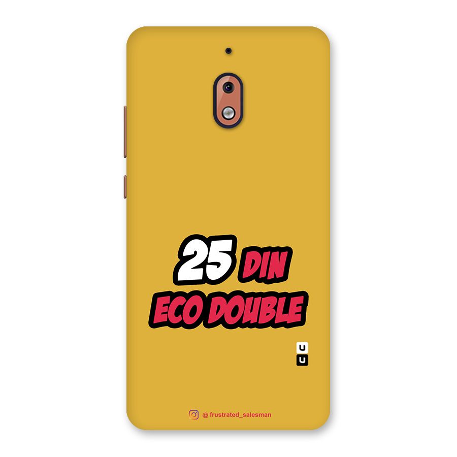 25 Din Eco Double Mustard Yellow Back Case for Nokia 2.1