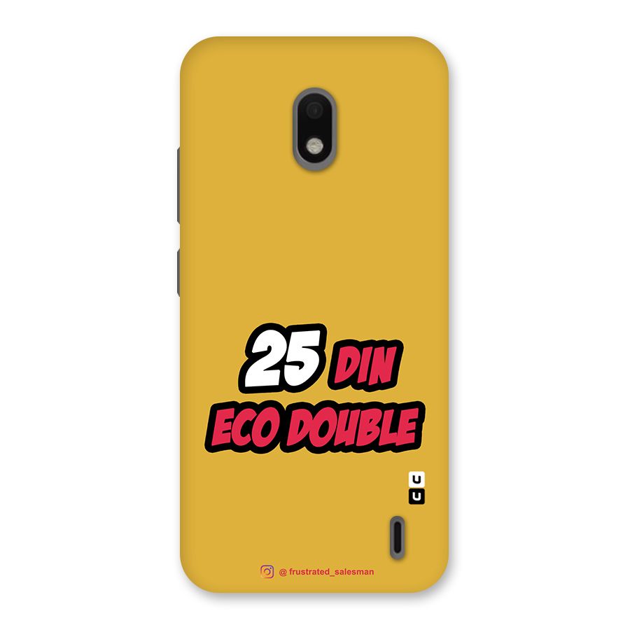 25 Din Eco Double Mustard Yellow Back Case for Nokia 2.2