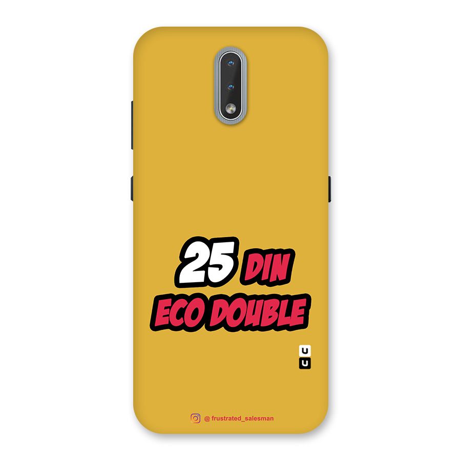 25 Din Eco Double Mustard Yellow Back Case for Nokia 2.3