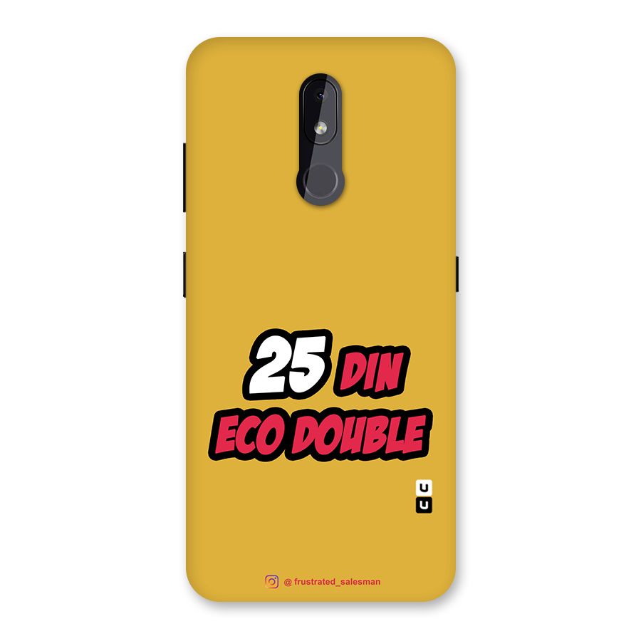 25 Din Eco Double Mustard Yellow Back Case for Nokia 3.2