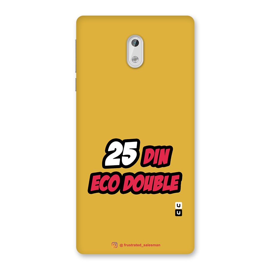 25 Din Eco Double Mustard Yellow Back Case for Nokia 3