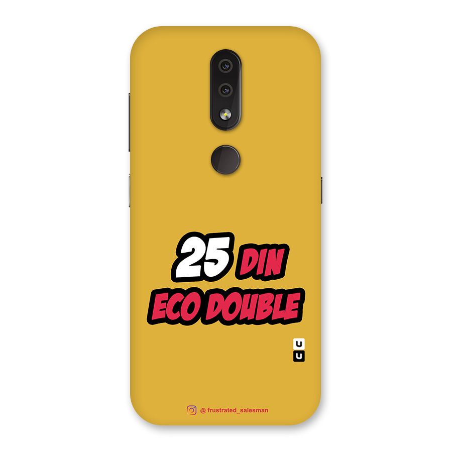 25 Din Eco Double Mustard Yellow Back Case for Nokia 4.2