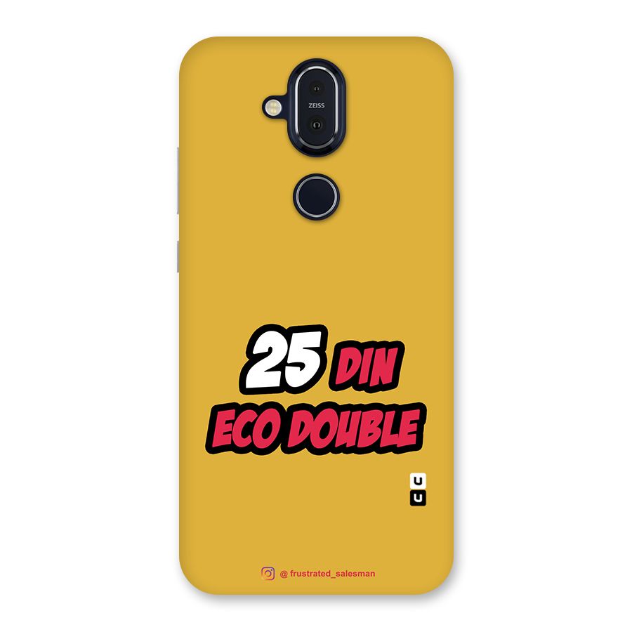 25 Din Eco Double Mustard Yellow Back Case for Nokia 8.1
