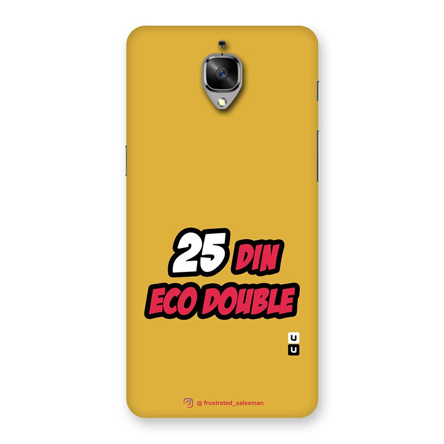 25 Din Eco Double Mustard Yellow Back Case for OnePlus 3
