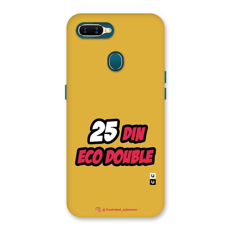 25 Din Eco Double Mustard Yellow Back Case for Oppo A12s