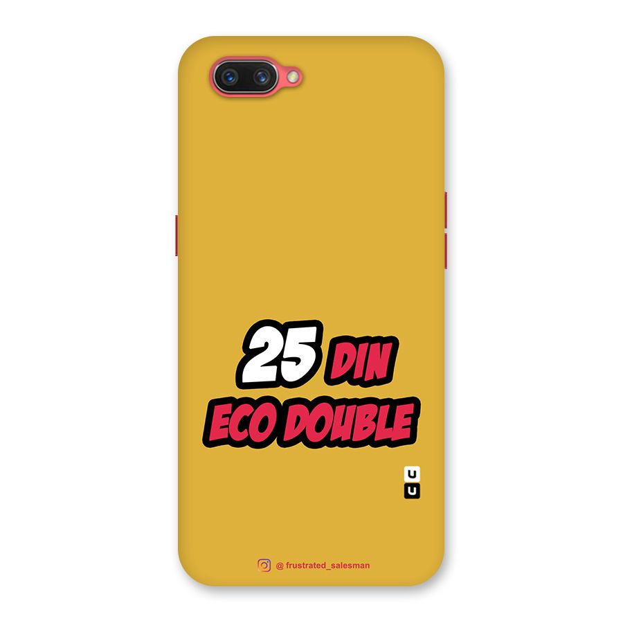 25 Din Eco Double Mustard Yellow Back Case for Oppo A3s