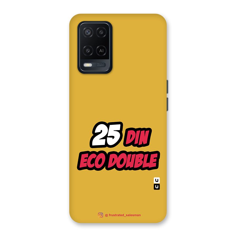 25 Din Eco Double Mustard Yellow Back Case for Oppo A54