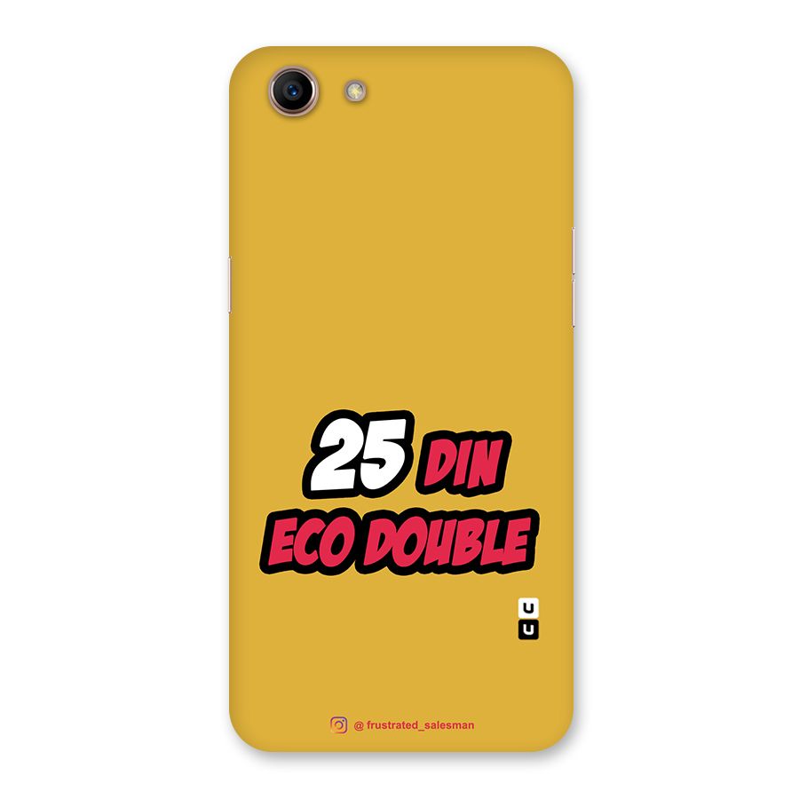 25 Din Eco Double Mustard Yellow Back Case for Oppo A83 (2018)
