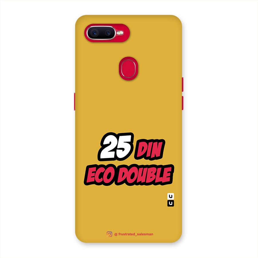 25 Din Eco Double Mustard Yellow Back Case for Oppo F9 Pro