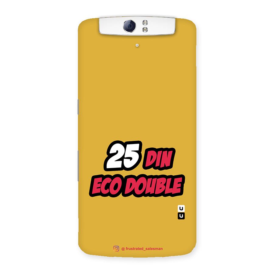 25 Din Eco Double Mustard Yellow Back Case for Oppo N1