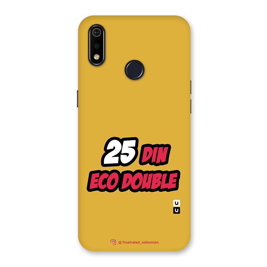25 Din Eco Double Mustard Yellow Back Case for Realme 3i