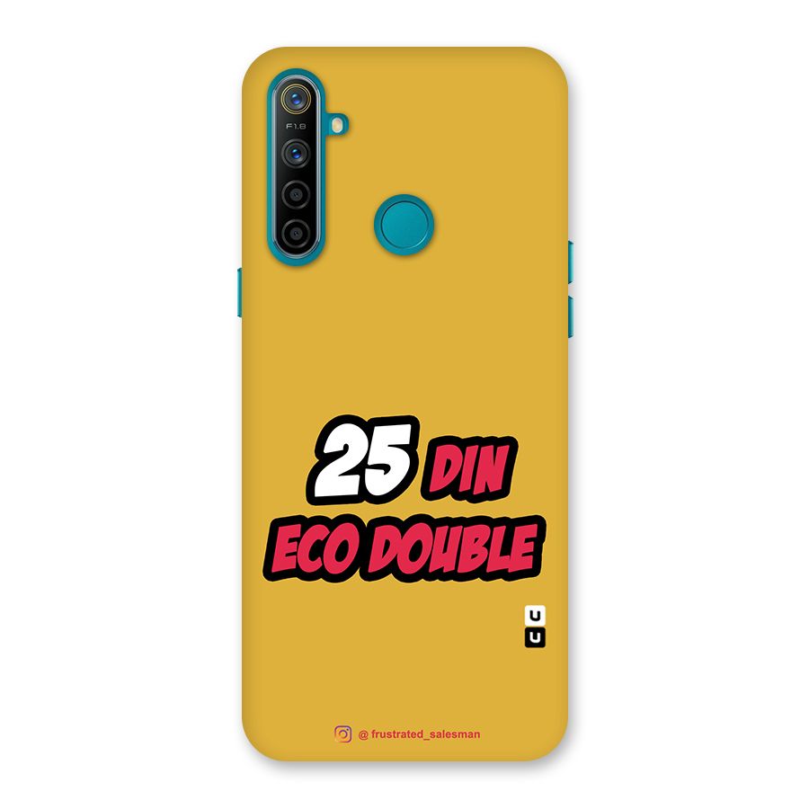 25 Din Eco Double Mustard Yellow Back Case for Realme 5i