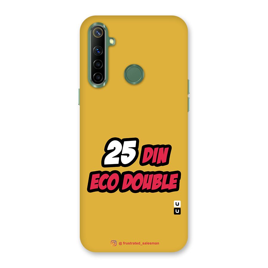 25 Din Eco Double Mustard Yellow Back Case for Realme Narzo 10