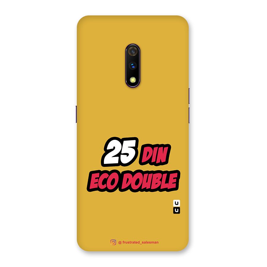 25 Din Eco Double Mustard Yellow Back Case for Realme X