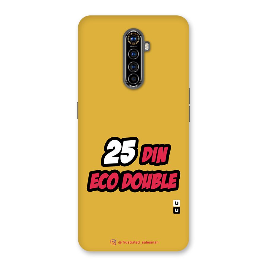 25 Din Eco Double Mustard Yellow Back Case for Realme X2 Pro