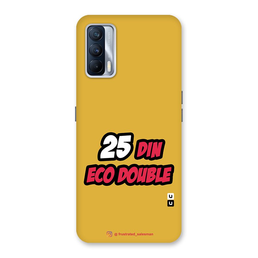 25 Din Eco Double Mustard Yellow Glass Back Case for Realme X7
