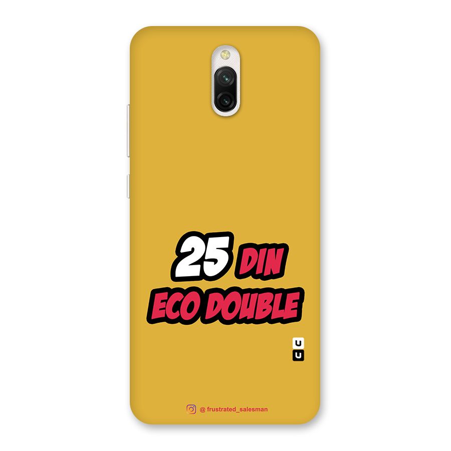 25 Din Eco Double Mustard Yellow Back Case for Redmi 8A Dual