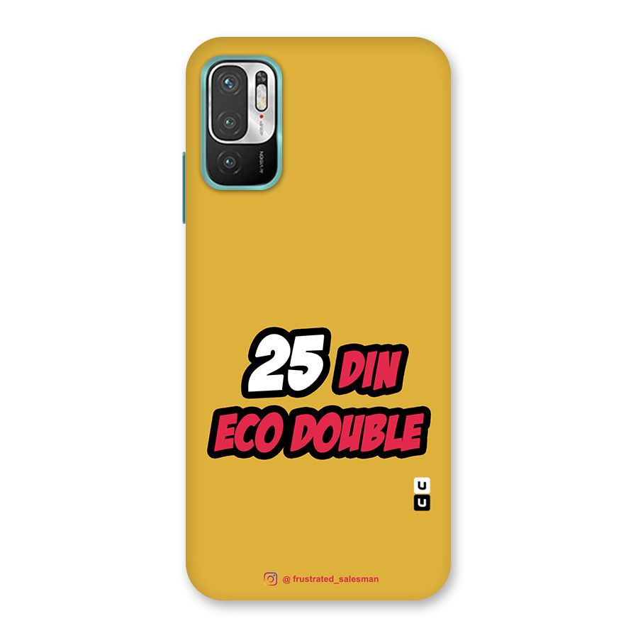 25 Din Eco Double Mustard Yellow Back Case for Redmi Note 10T 5G